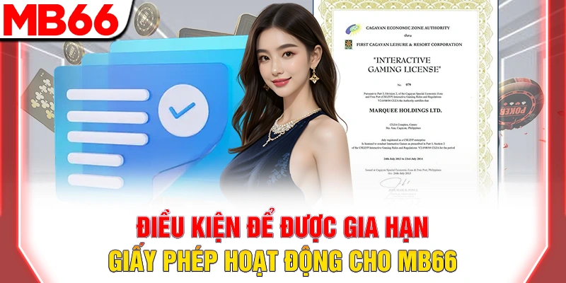 Giấy Phép Hoạt Động: Chứng Nhận Uy Tín Và Hợp Pháp Của MB66 8 Điều kiện để được gia hạn giấy phép hoạt động cho MB66